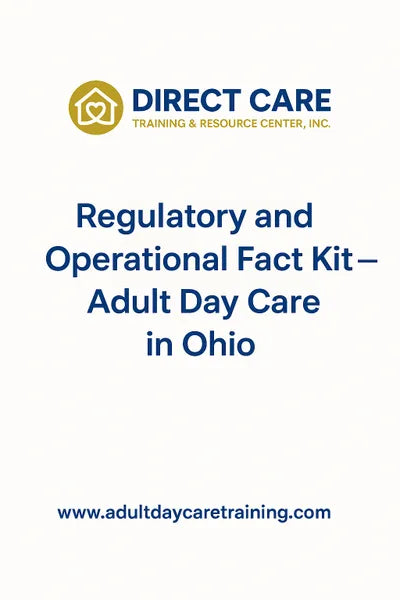 Ohio - A Regulatory and Operational Fact Kit (For Informational and Planning Purposes)